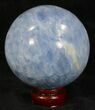 Polished Blue Calcite Sphere #32129-1